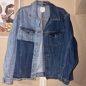 Hidden Denim Two-Tone Jacket